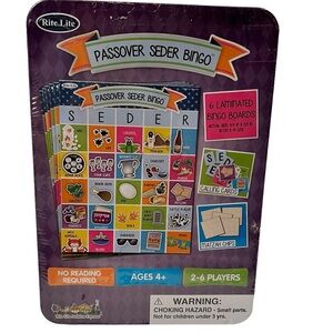 Passover Seder Bingo Game 2-6 players Ages 4+ Sealed New In Box